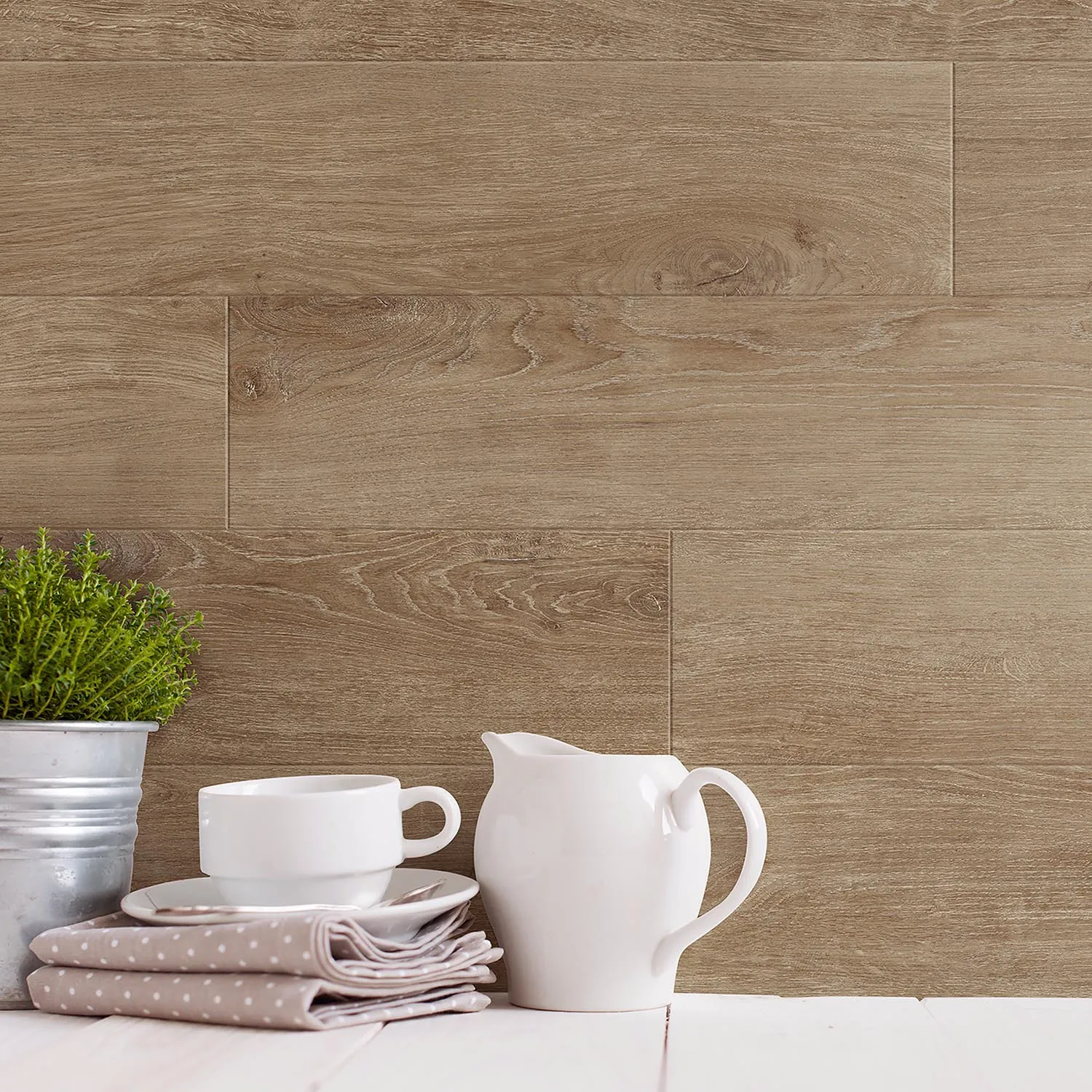Grosfillex Gx Wall+ Wandpaneele 15x90 cm Holzoptik matt
