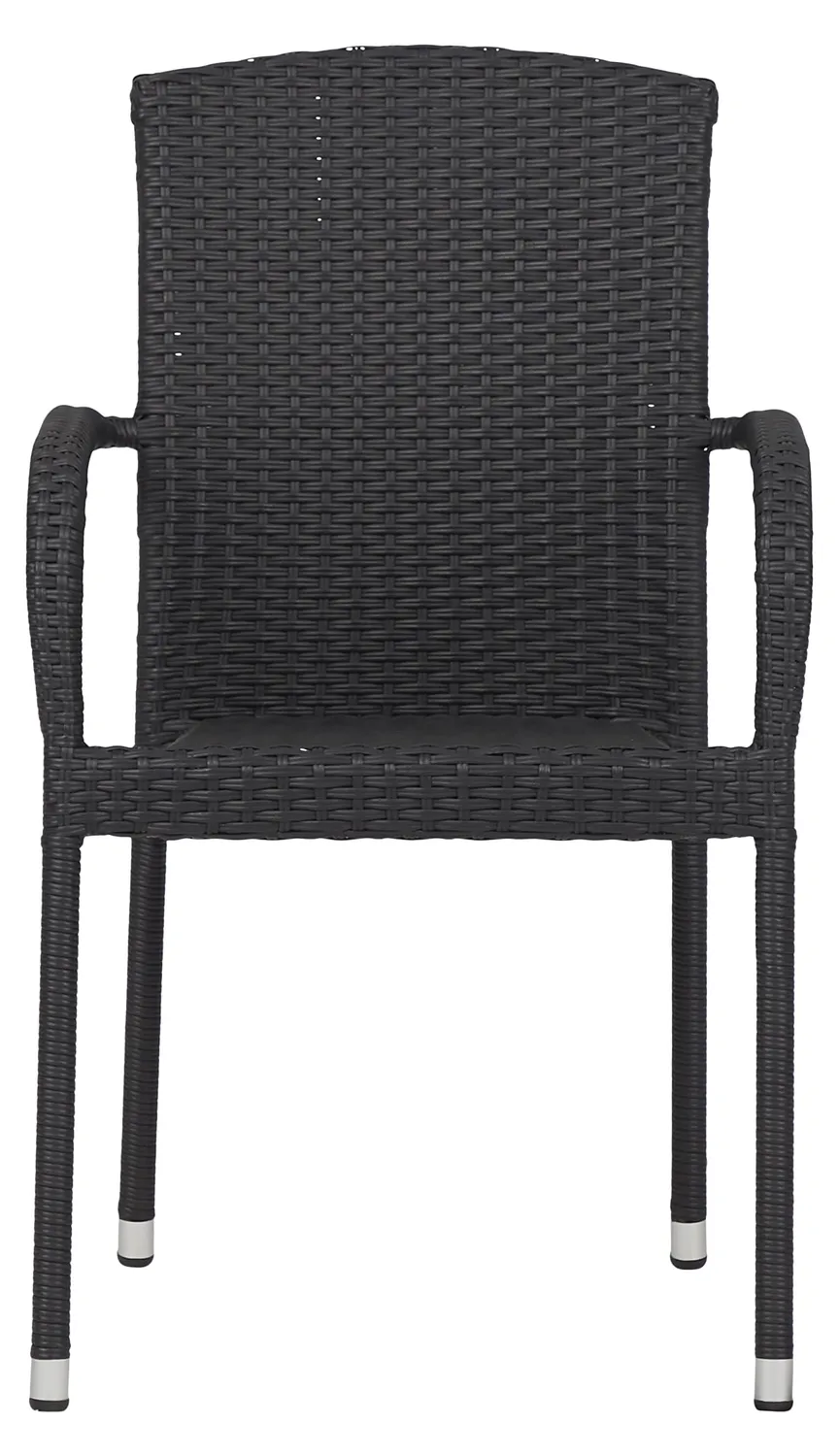 Envy Gartenmöbel-Set 4 Personen rund 110 cm grau stapelbar