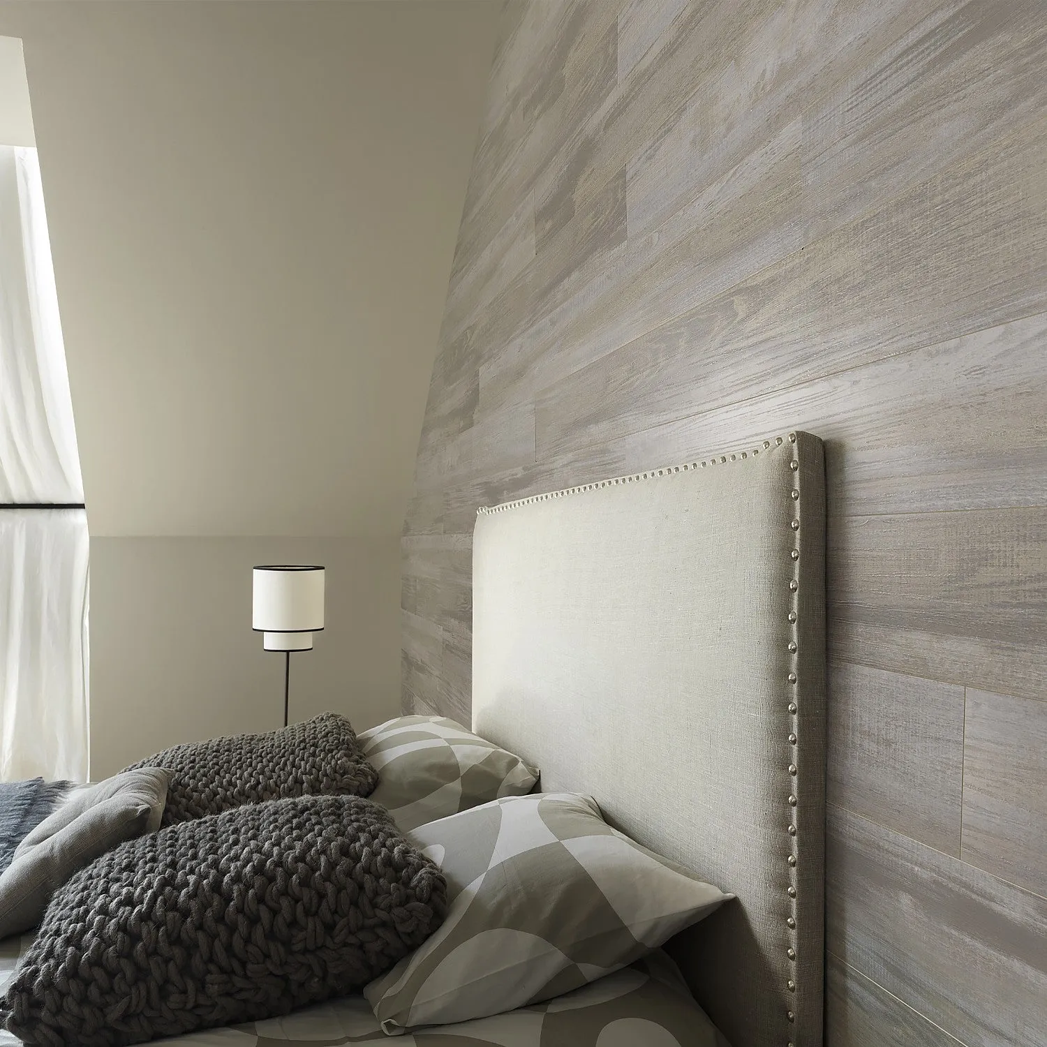 Grosfillex Element Compact Wandverkleidung Datcha Weiß Holzoptik