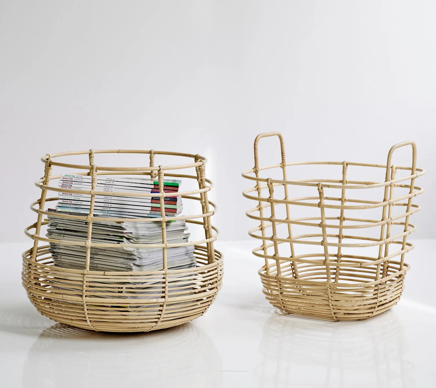 Cane-line Sweep Korb eckig Natural Rattan Aufbewahrung