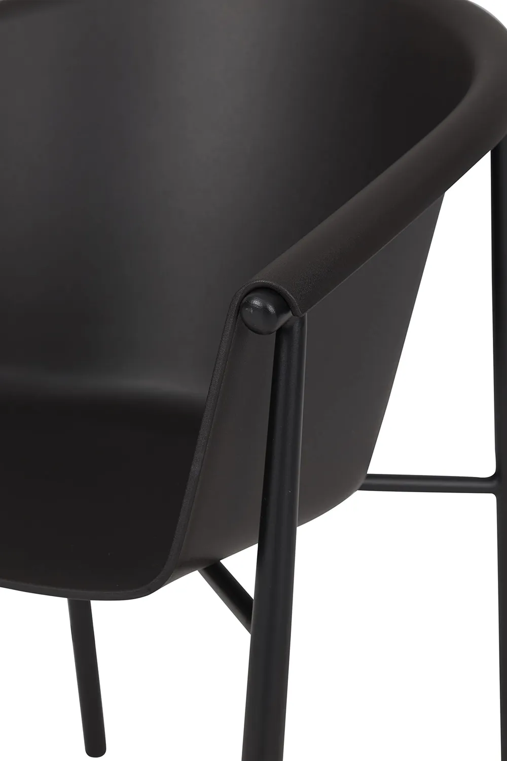 Envy Gartenmöbel-Set für 6 Personen Gartentisch 195 cm Polywood schwarz