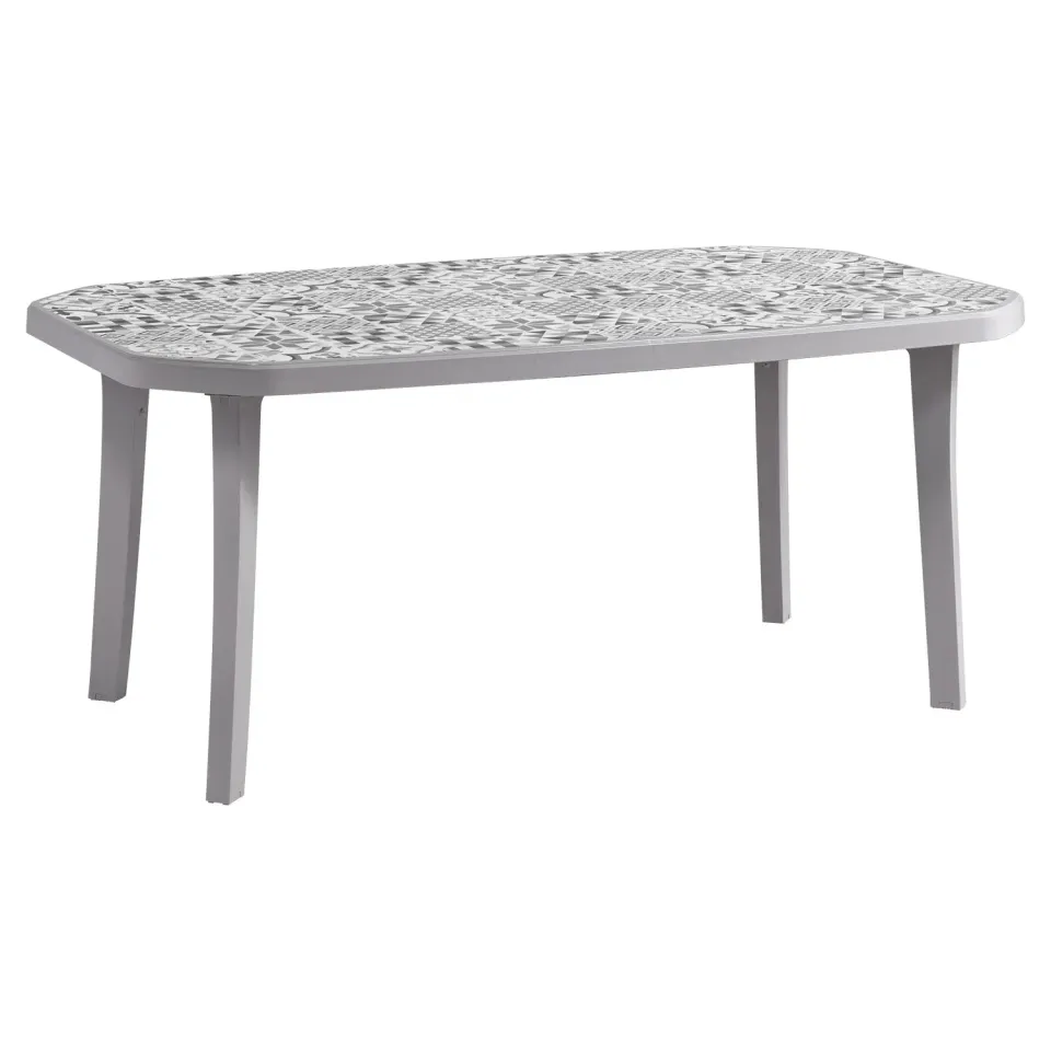 Grosfillex Vegetal Gartenmöbel-Set Tisch 165x100 + 6 Stühle