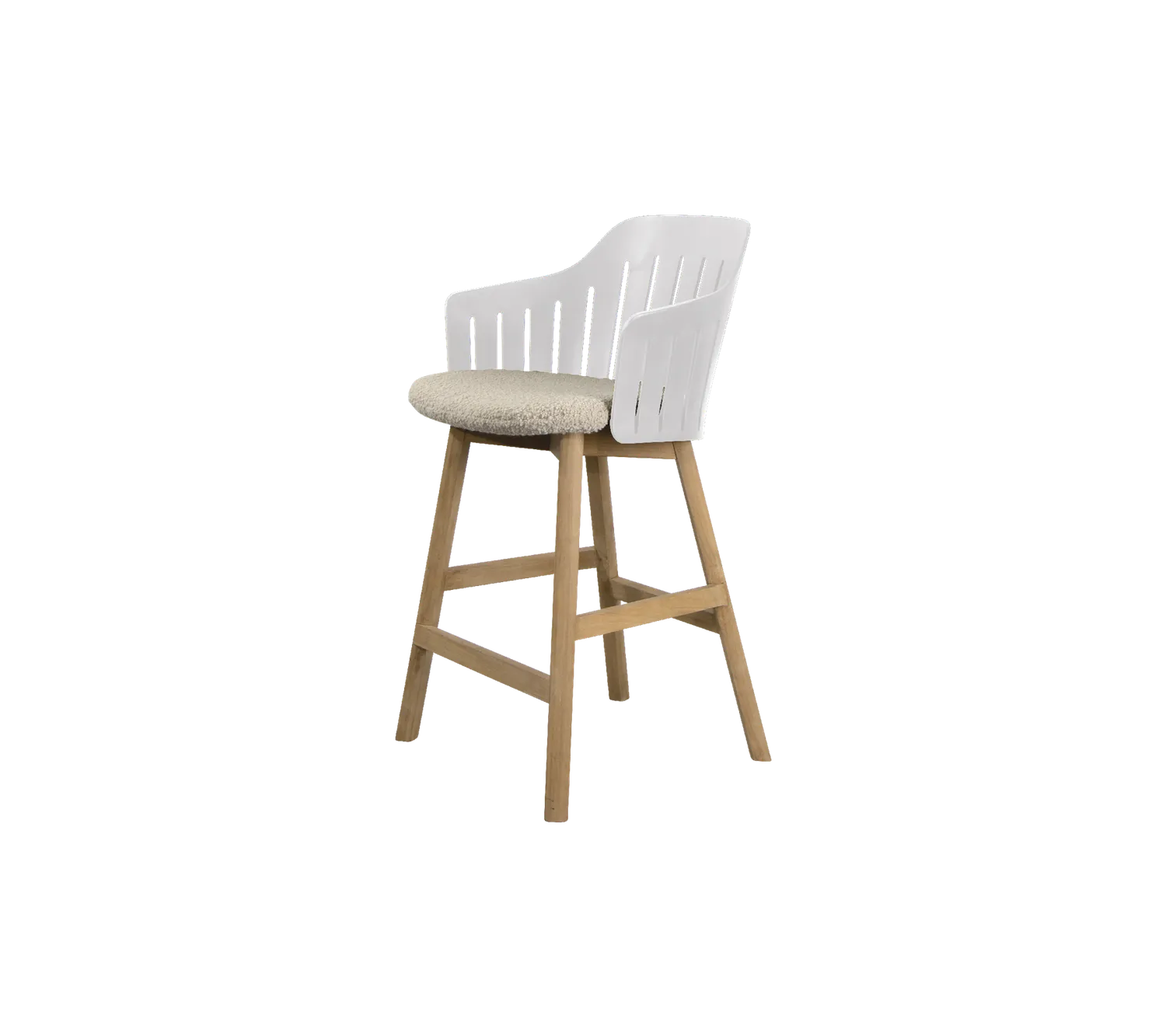 Cane-line Choice Barstuhl Schwarz Teak recycelt