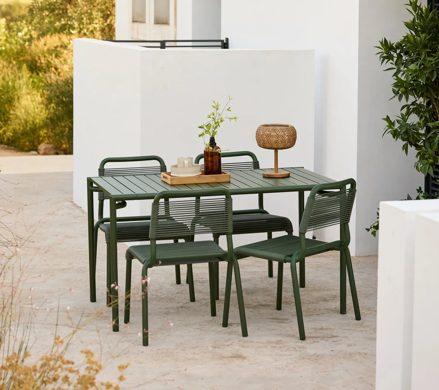 Cane-line Bliss Esstisch rechteckig Sand Aluminium