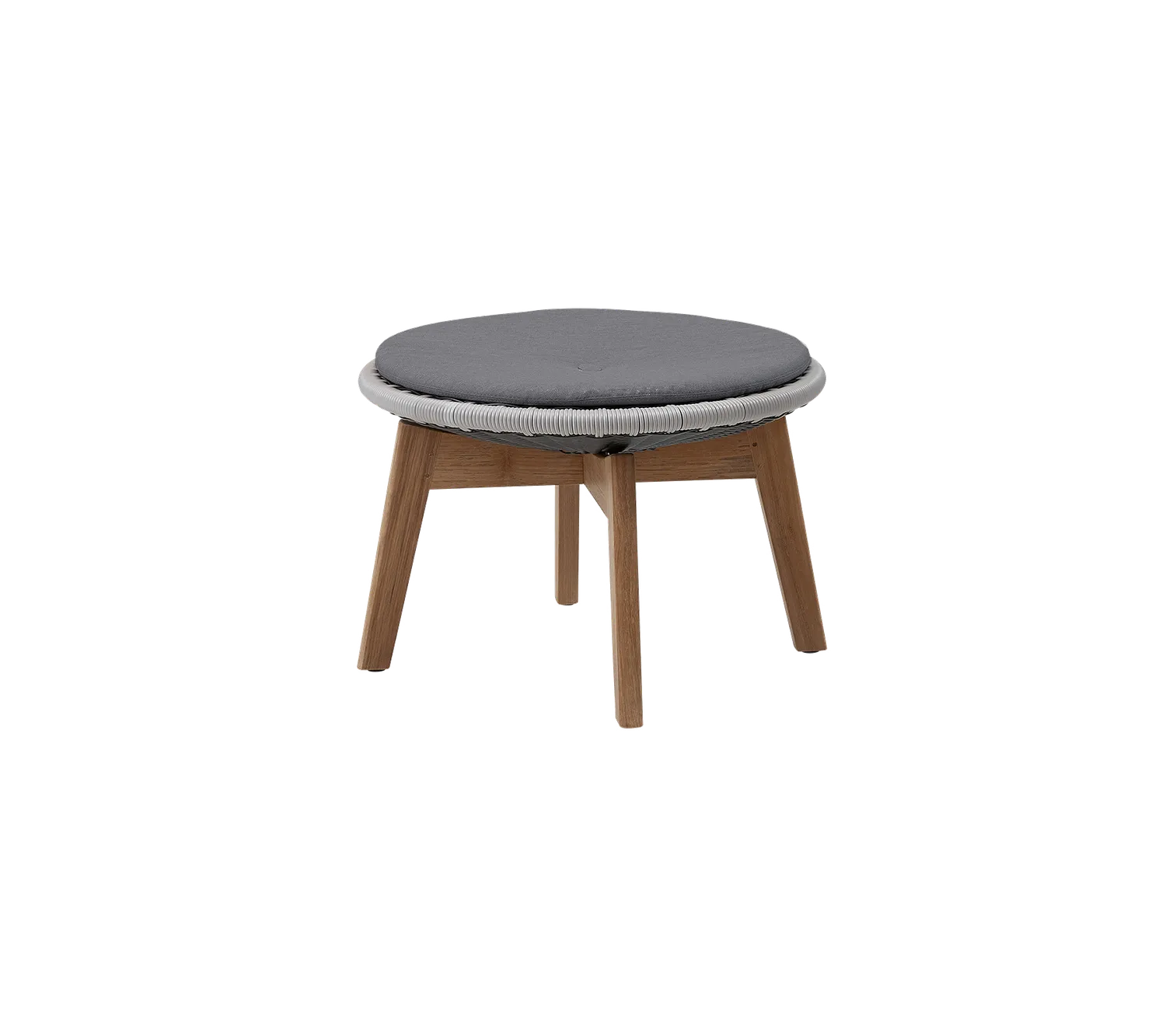 Cane-line Peacock Beistelltisch Dunkelgrau Glas