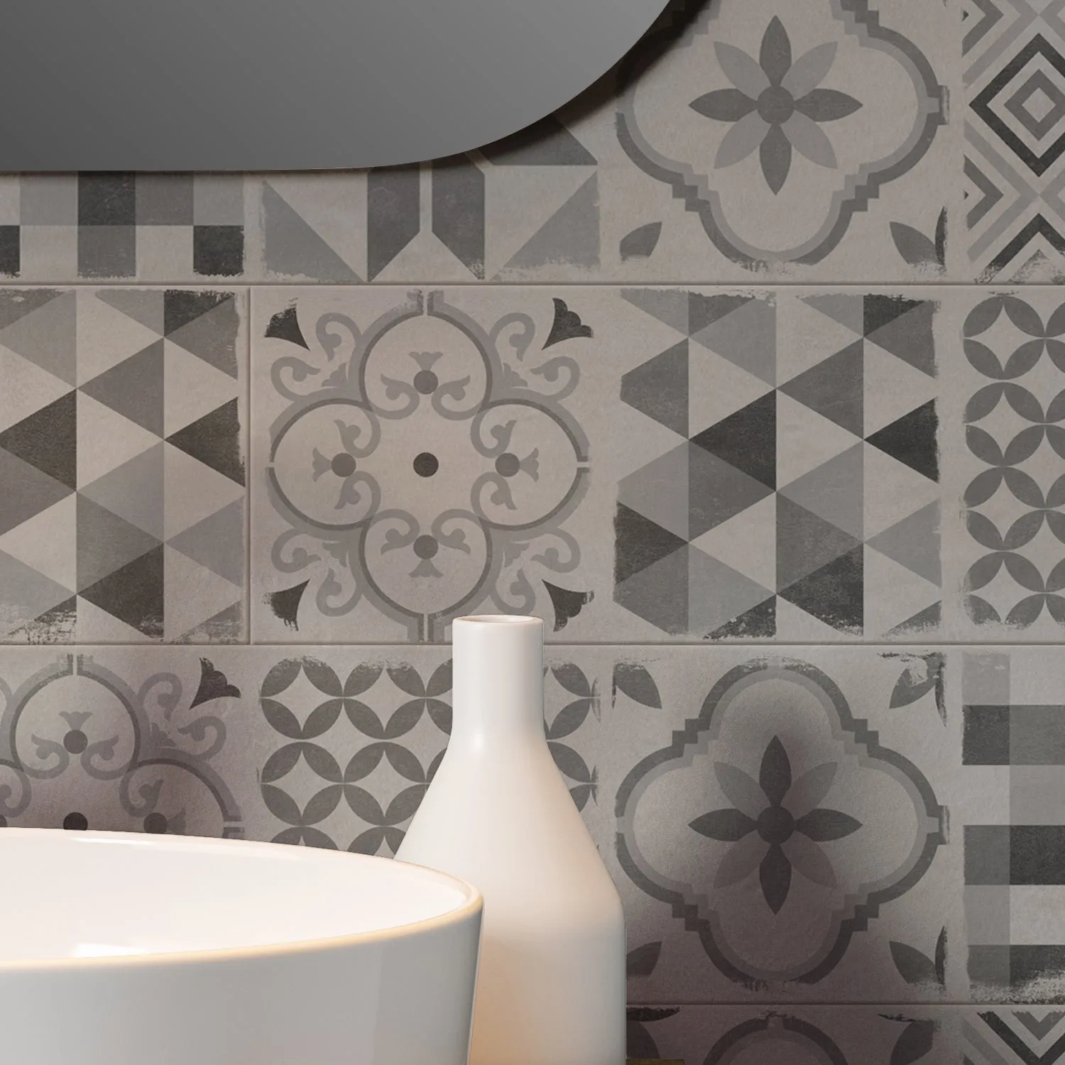 Grosfillex Accent Andaluz Wandkit Mineralgrau matt
