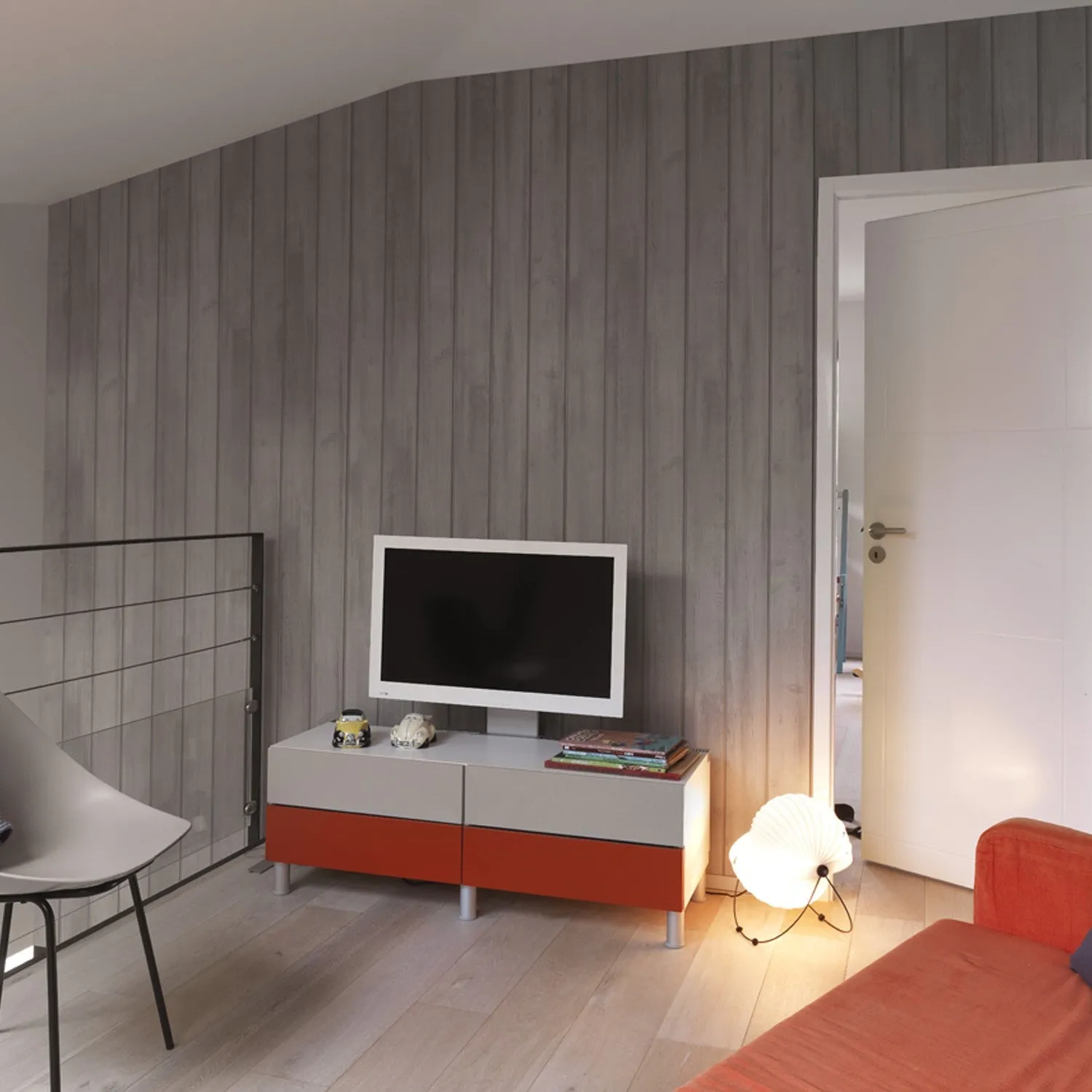 Grosfillex Exapan Country Wandpaneele Fein-Holz Weiß matt