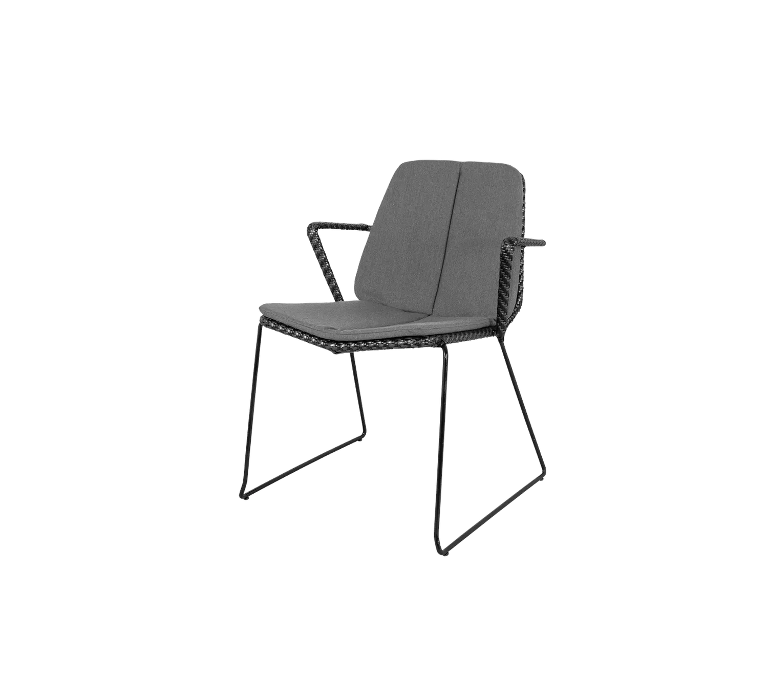 Cane-line Vision Cushion Set Stuhlkissen Dunkelgrau Wove