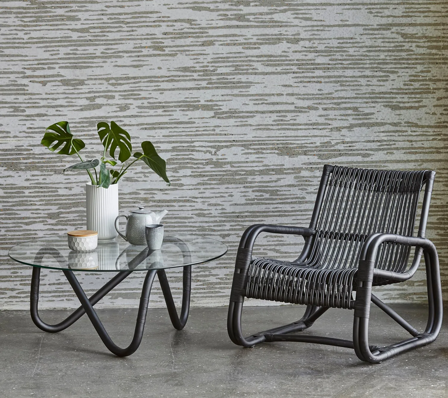 Cane-line Curve Loungesessel Rattan Natur