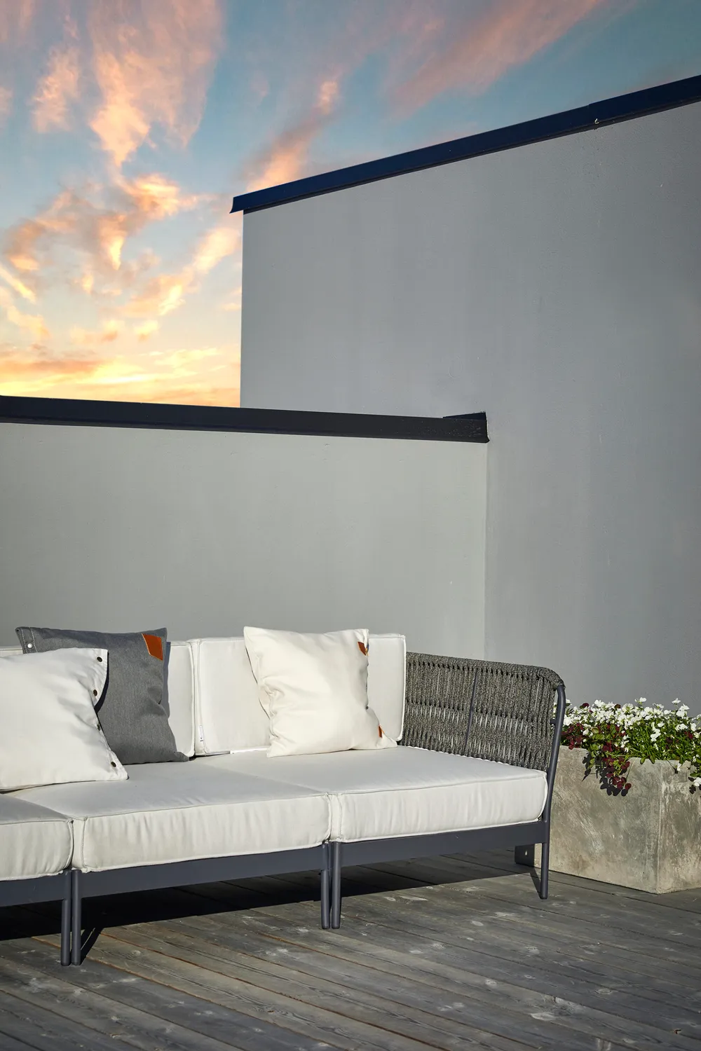 Skargaarden Lidö Sofa Ecke Aluminium Lounge wetterfest