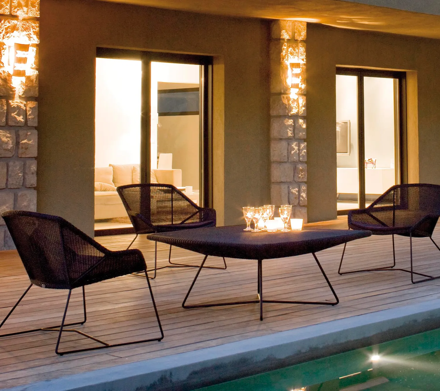 Cane-line Breeze Loungesessel Sand Weave Gartenstuhl