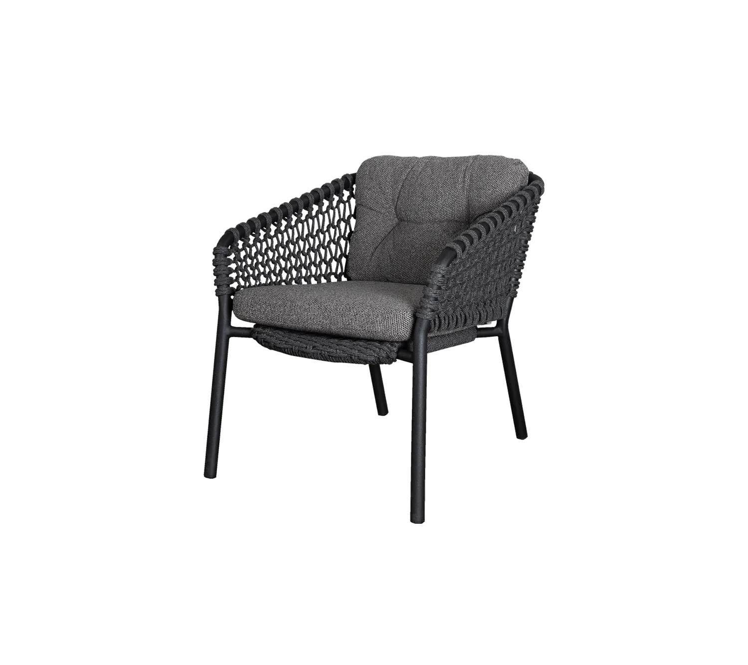 Cane-line Ocean Lounge Chair Kissen-Set Dunkelgrau Wove