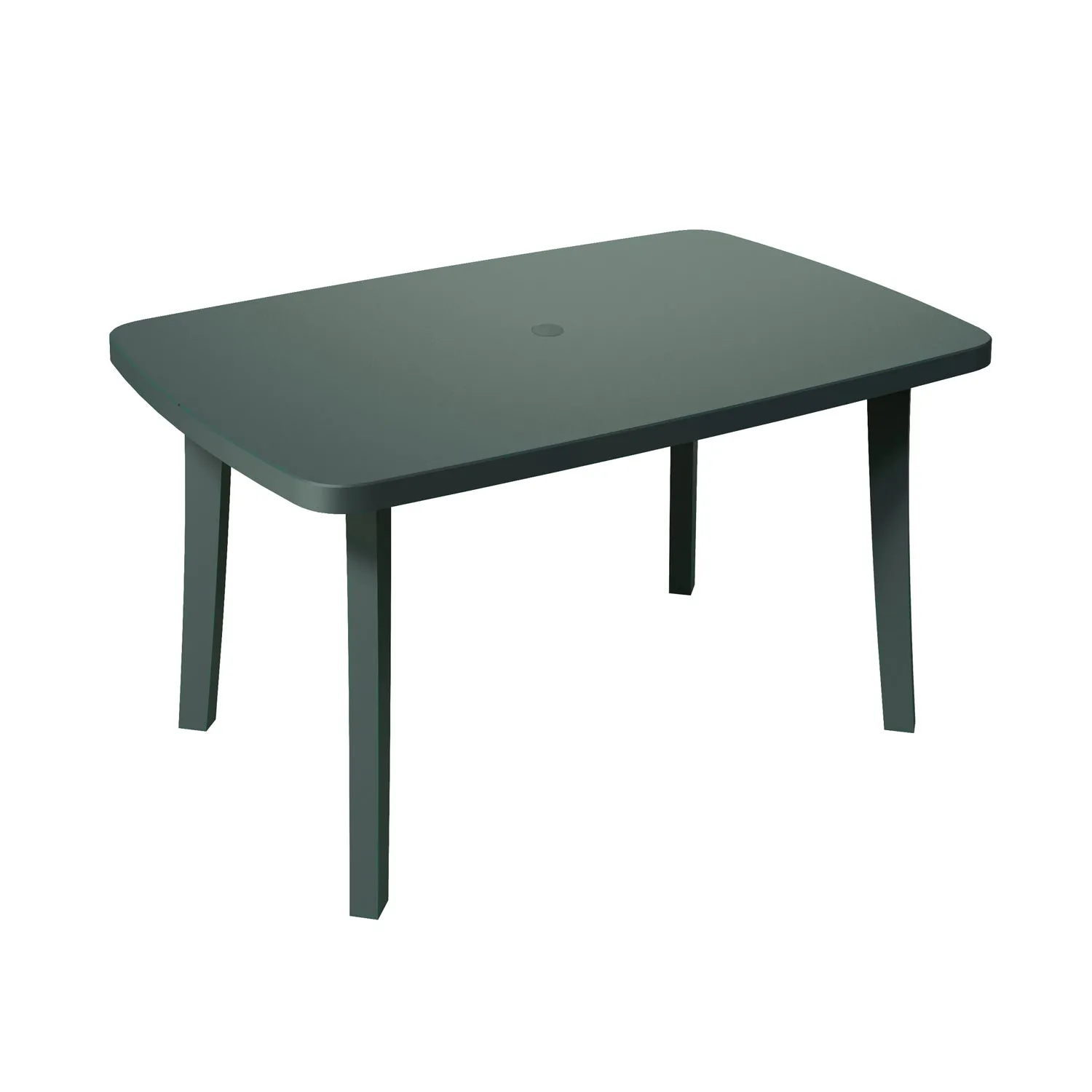 Grosfillex Miami 133x90 Gartentisch Weiß Kunststoff