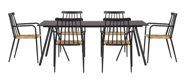 Envy Gartenmöbel-Set 6 Personen 200 cm stapelbar