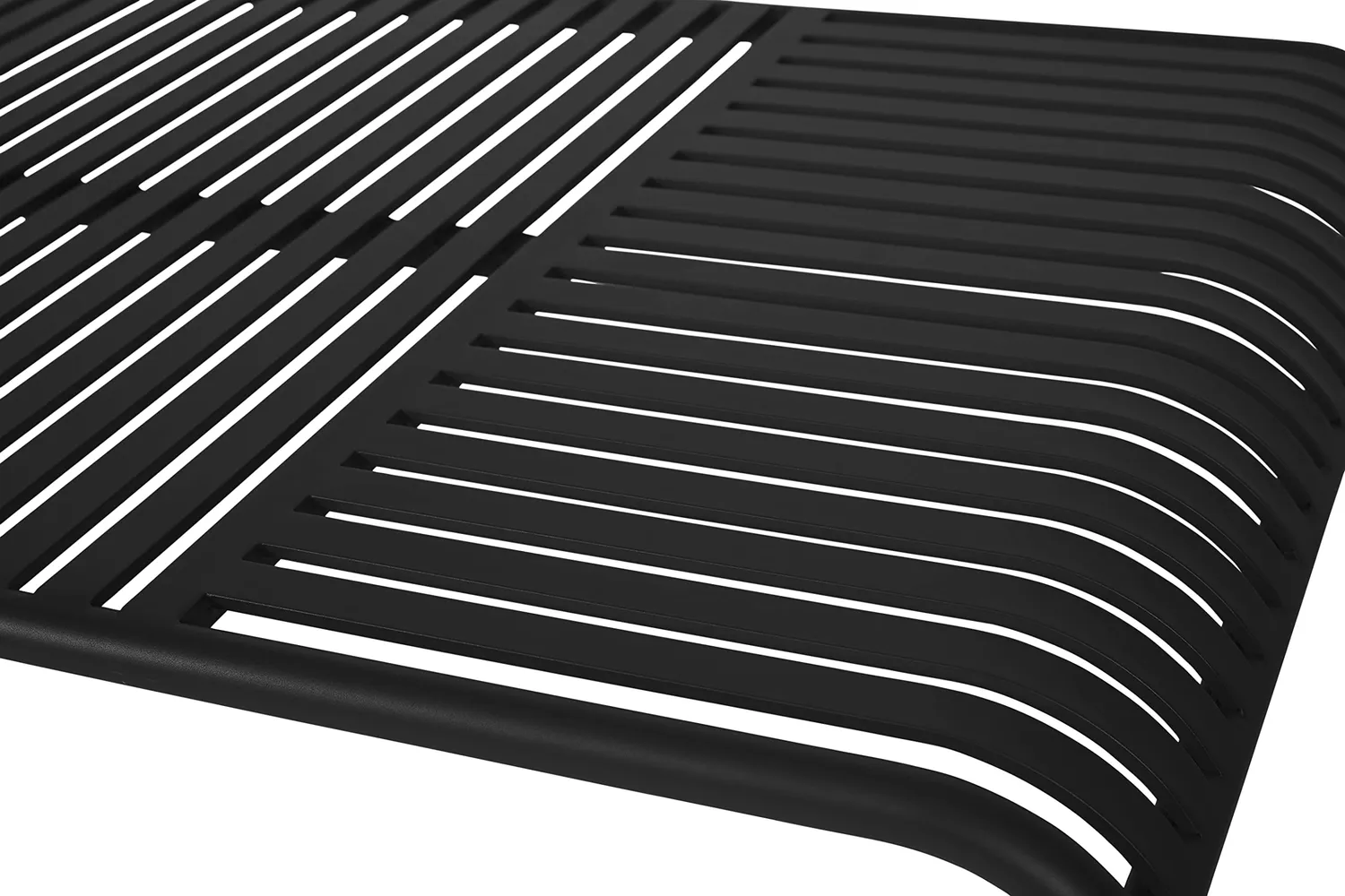 Envy Gartenmöbel-Set 6 Personen 150 cm schwarz Aluminium