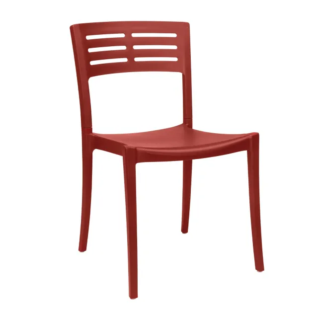Grosfillex Urban Gartenstuhl Rot Bossa Nova Kunststoff