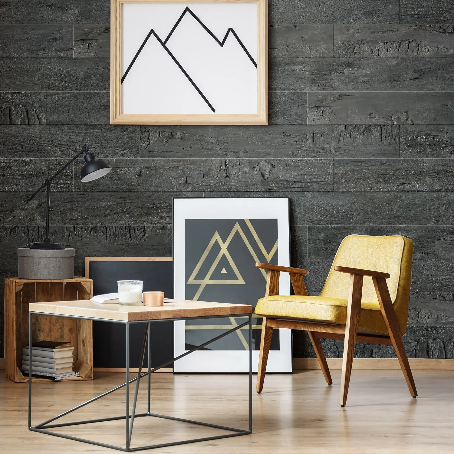 Grosfillex Accent Kilimandjaro Wandverkleidung Schwarz matt