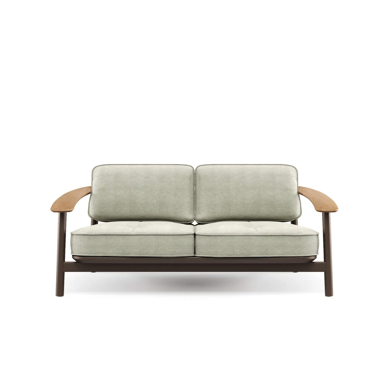 Emu Twins Sofa 2-Sitzer Alu-Teak outdoor