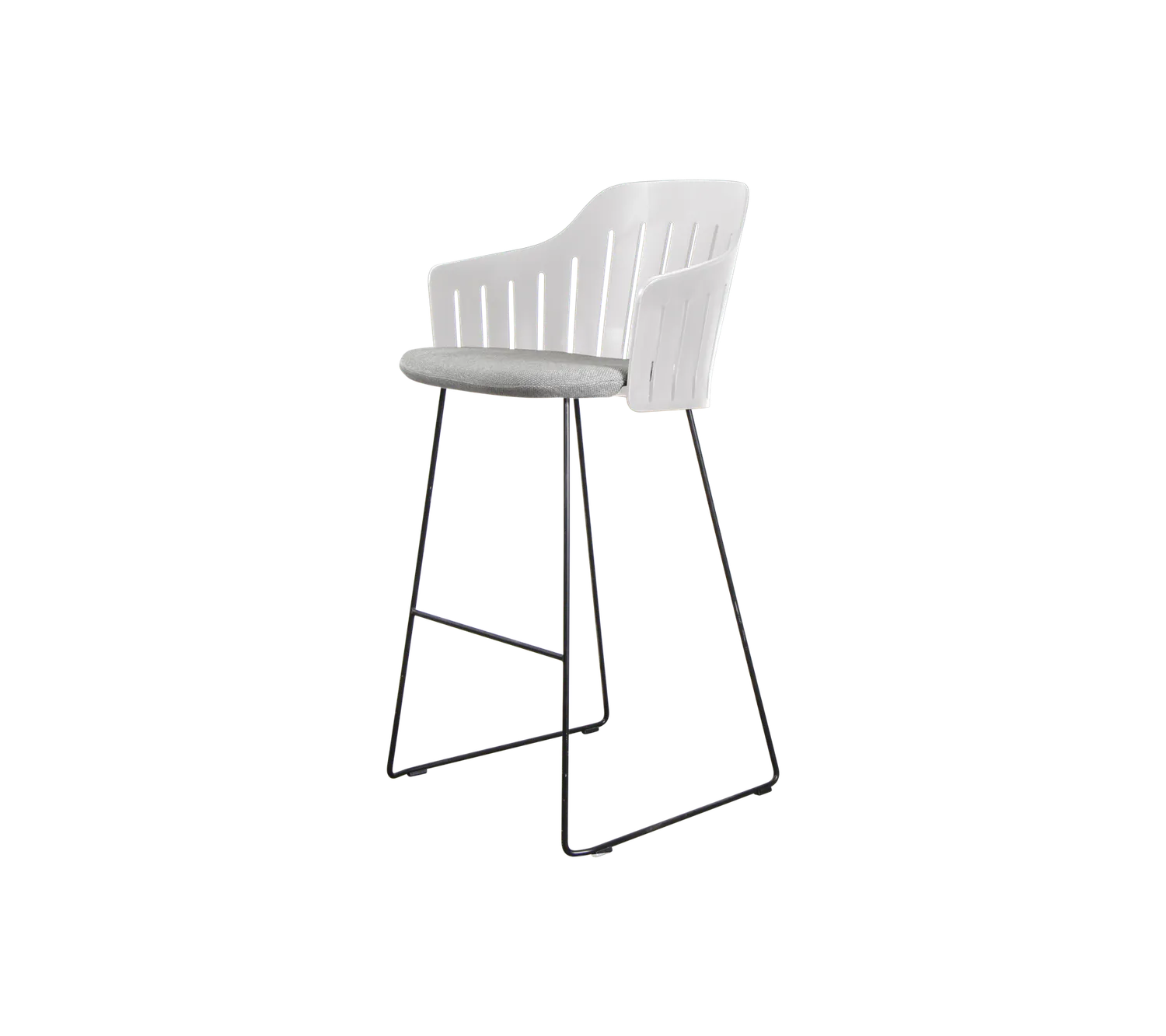 Cane-line Choice Barstuhl schwarzes Polypropylen Stahl Indoor