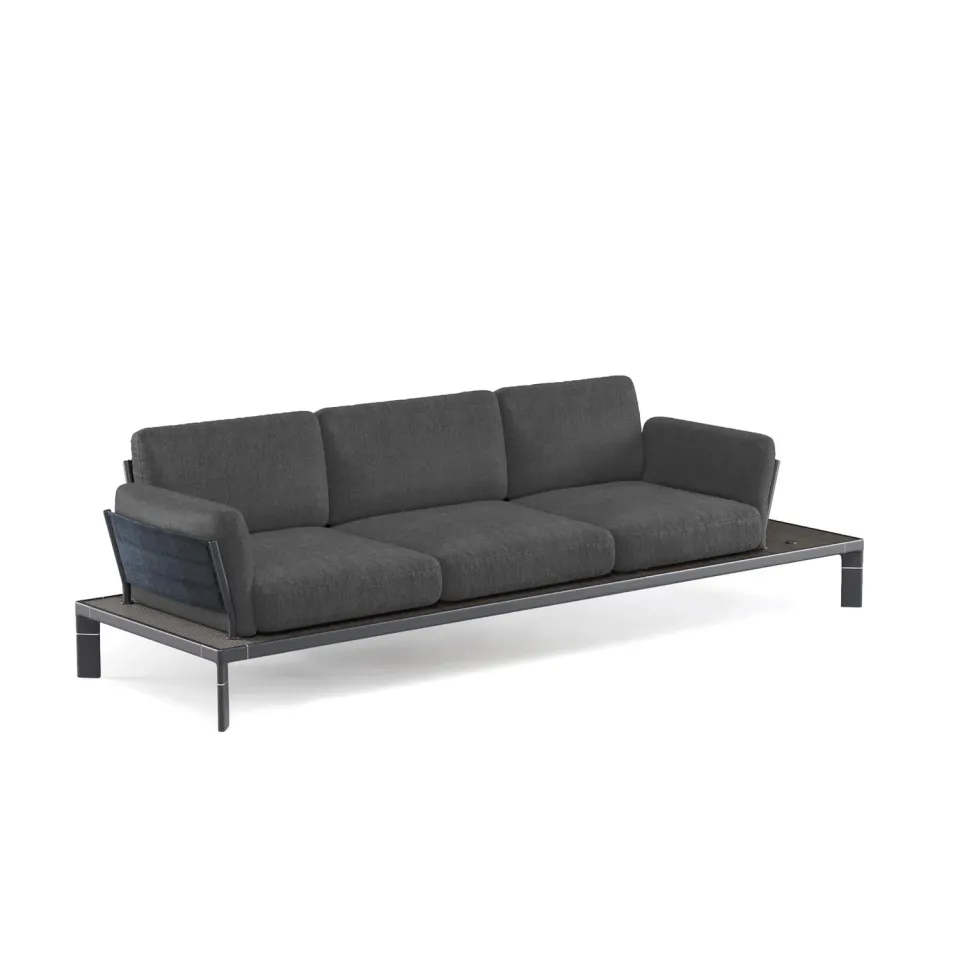 Emu Tami Sofa de 3 plazas 3-Sitzer Gartensofa Bambus WPC