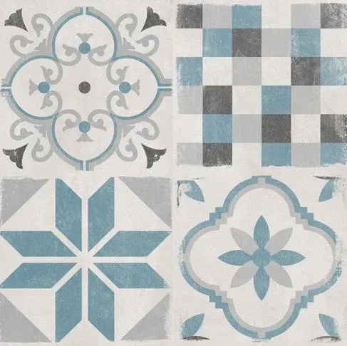 Grosfillex Accent Andaluz Blue Wandpaneel Grau-Blau Beton