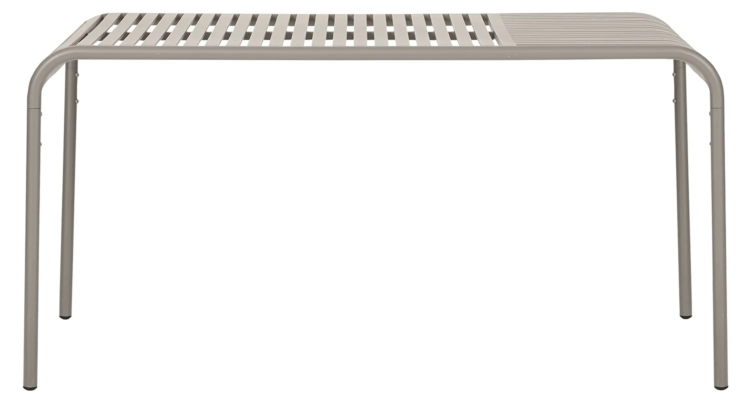 Envy Gartenmöbel-Set 150 cm 6 Personen Alu feuersteingrau