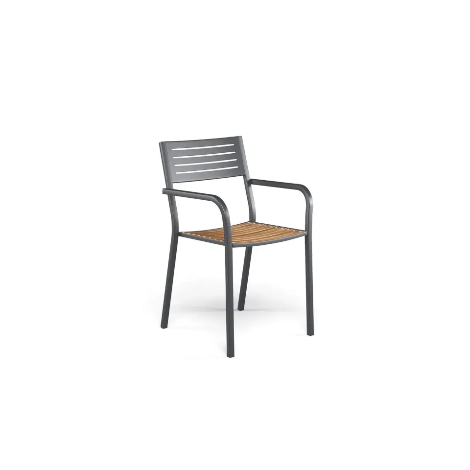 Emu Segno Butaca con asiento de teca Sitzbank mit Teaksitz