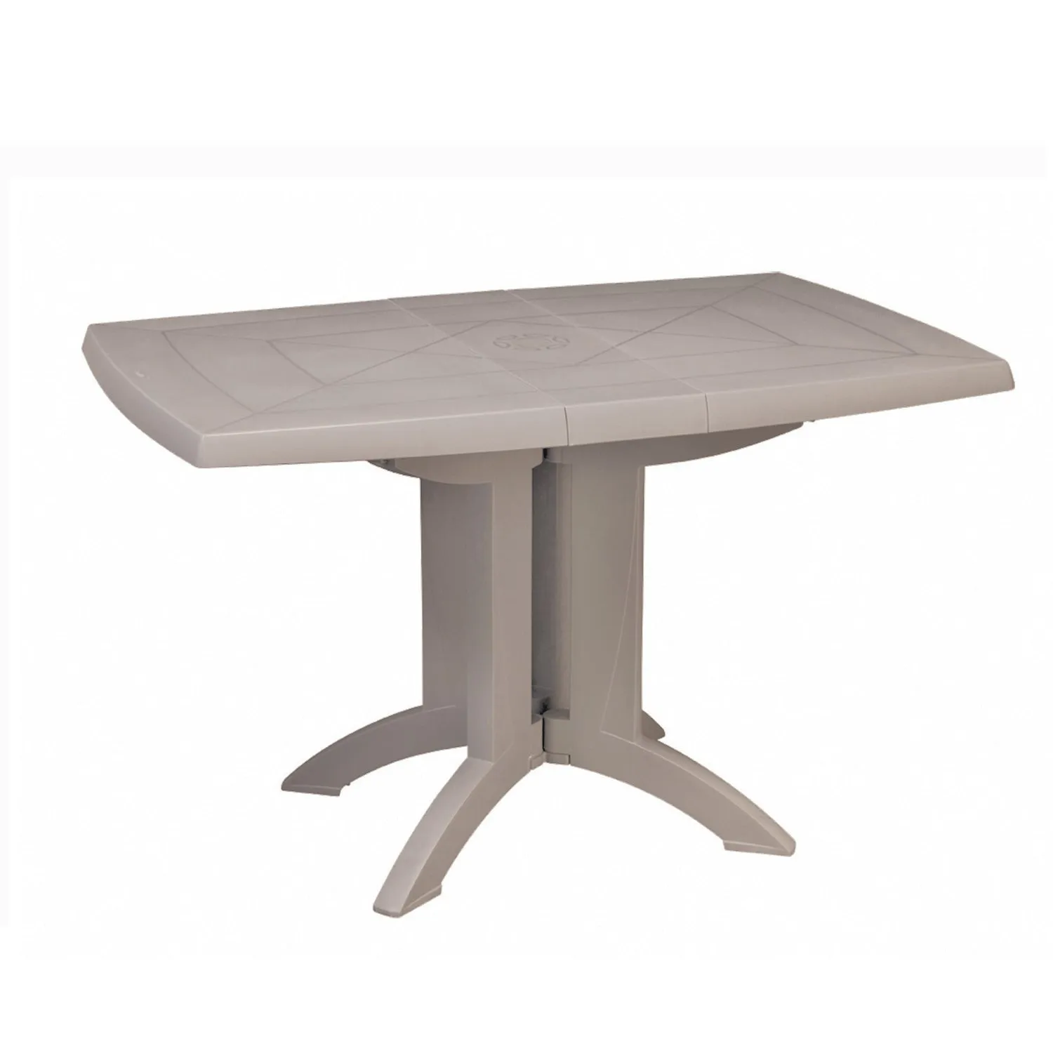 Grosfillex Vega Gartentisch 118x77cm Weiß Kunststoff