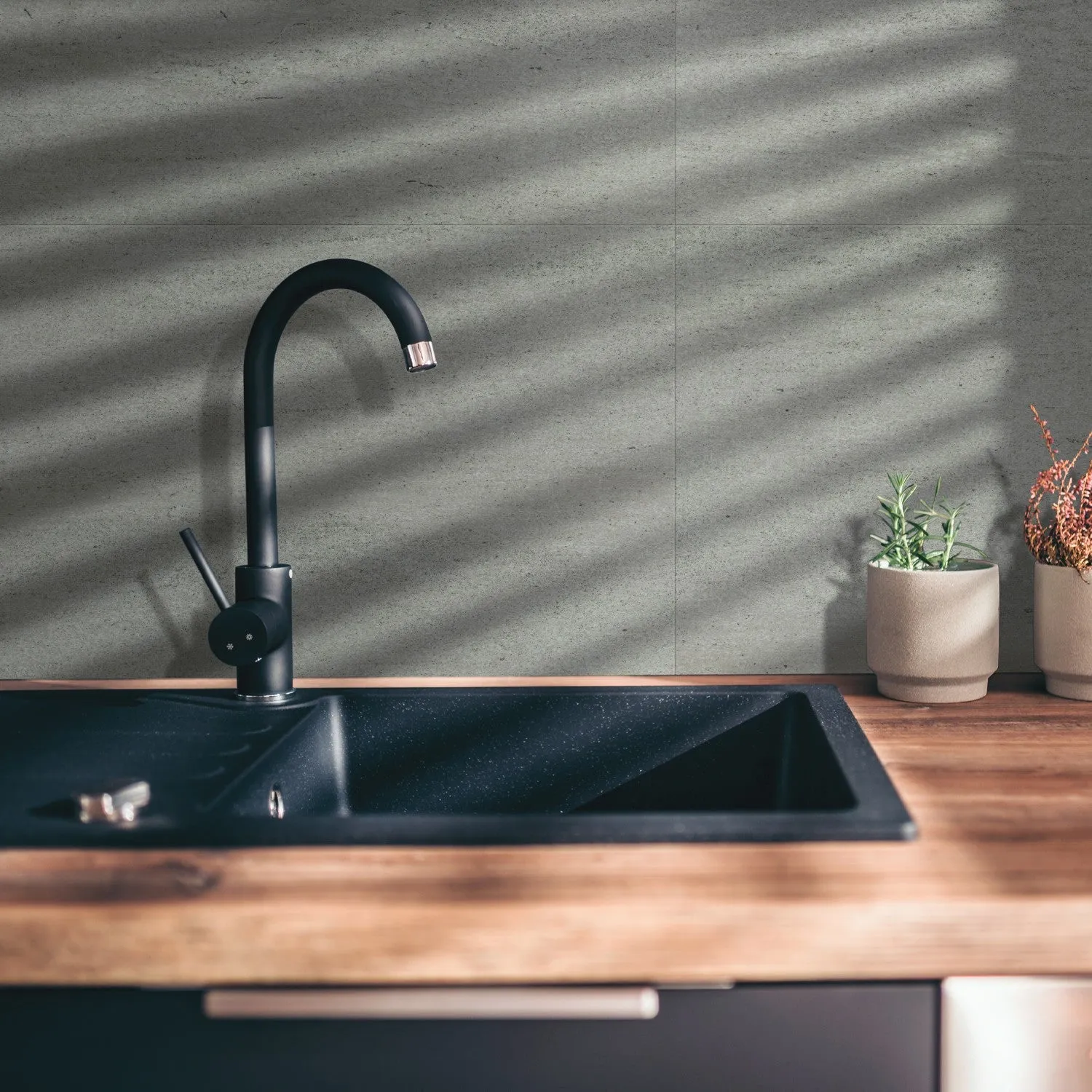 Grosfillex Gx Wall+ Dune Wandpaneel Mica Grey Beton grau