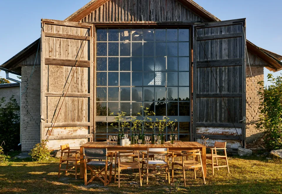 Skargaarden Djurö Esssessel Gartenstuhl Teak