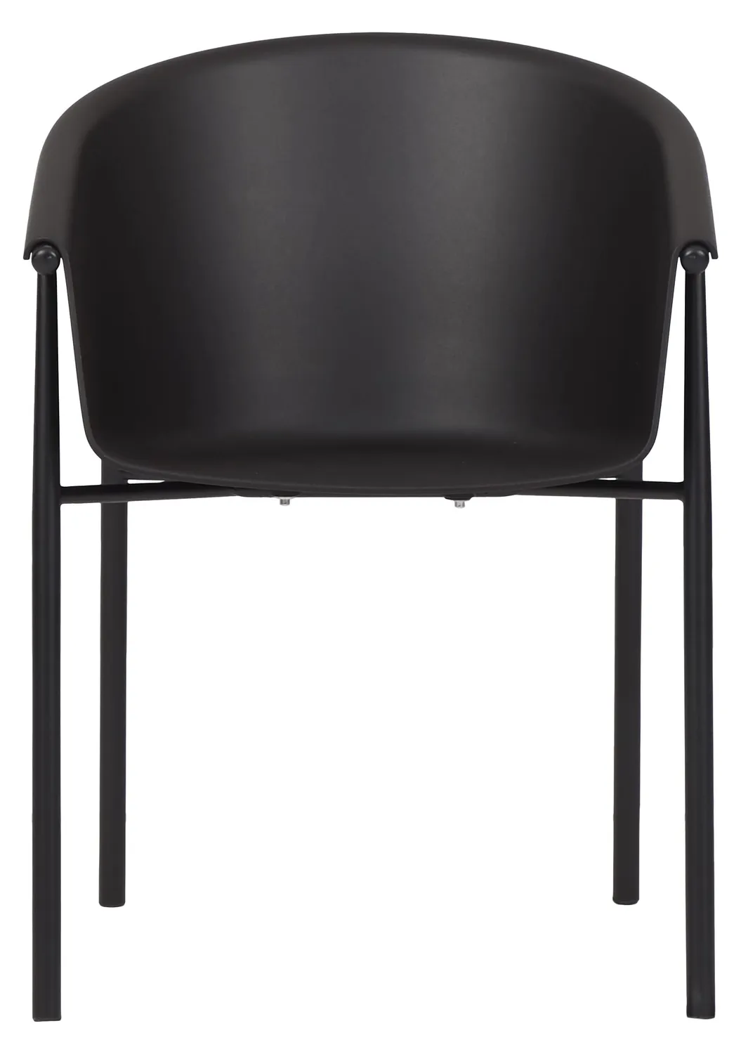 Envy Gartenmöbel-Set rund 110 cm grau 4 Personen Kunststoff