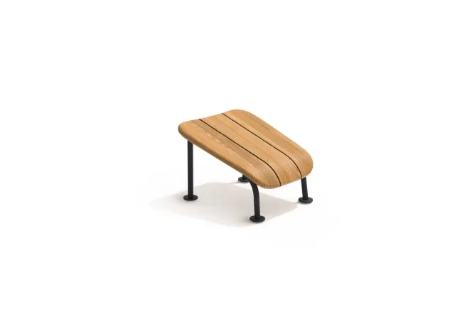 Skargaarden Böste Fußhocker Teak Edelstahl