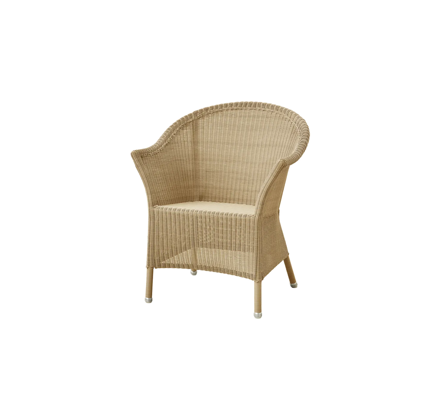 Cane-line Lansing chair Armlehnstuhl Taupe mit Sitzkissen Sand Natté wetterfest