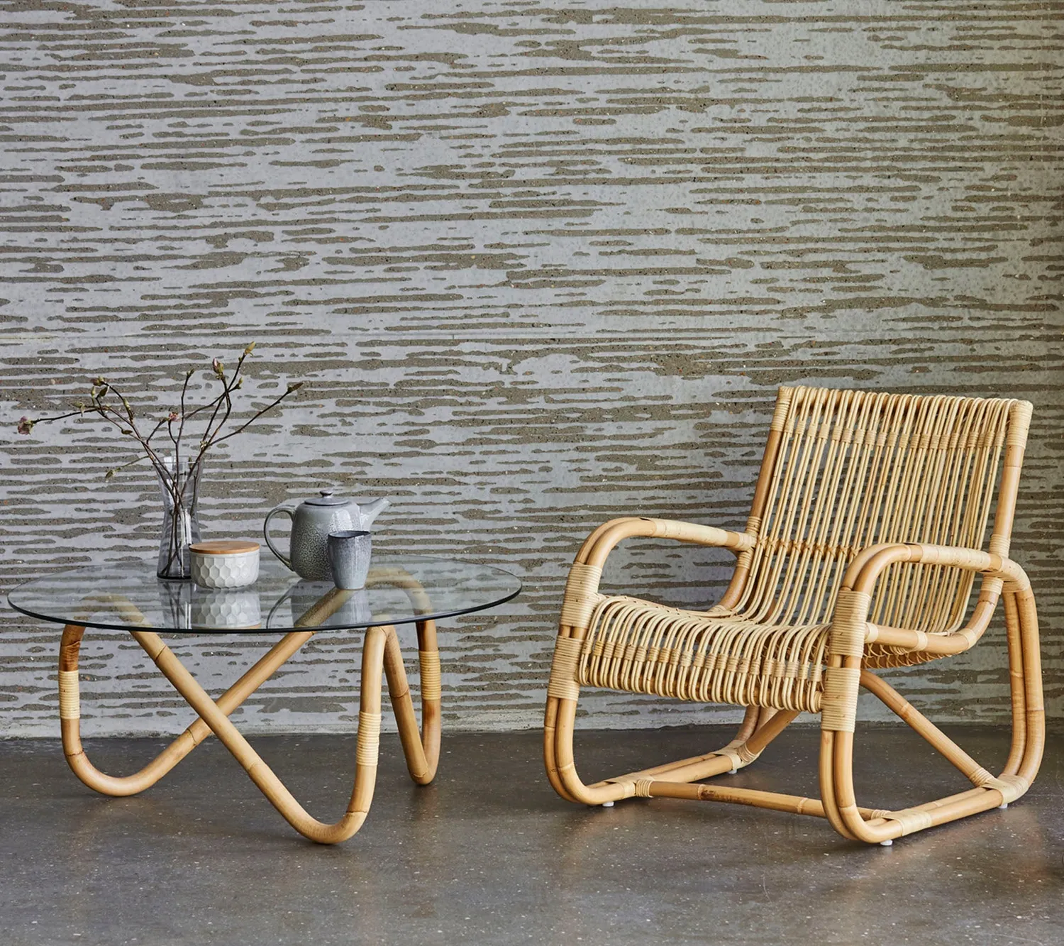 Cane-line Curve Loungesessel Rattan Natur