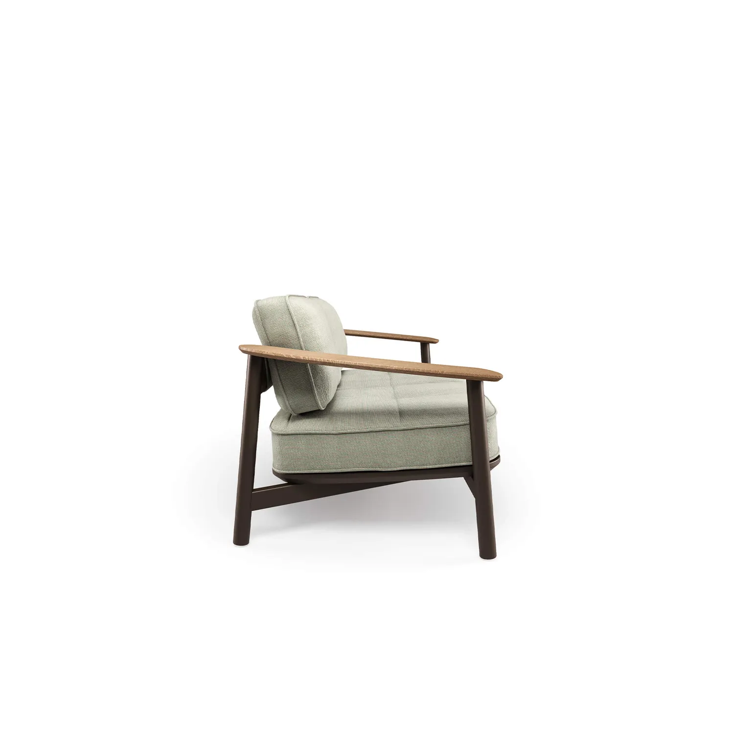 Emu Twins Gartensofa 3-Sitzer Alu-Teak