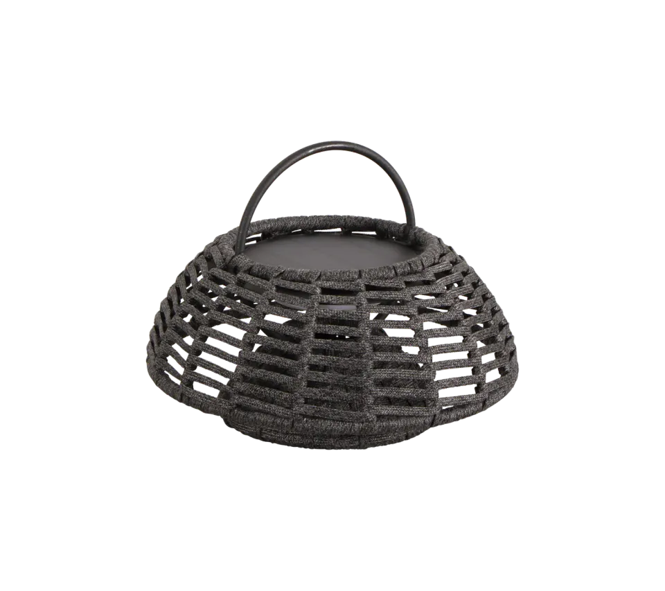Cane-line Illusion Hängelampe medium dunkelgrau Soft Rope Solar LED