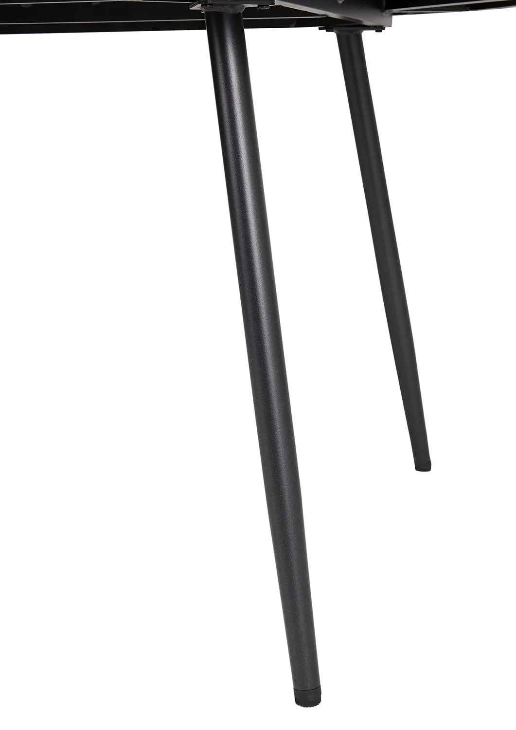 Envy Gartenmöbel-Set 6 Pers. Tisch 195 cm Schwarz Stapelbar