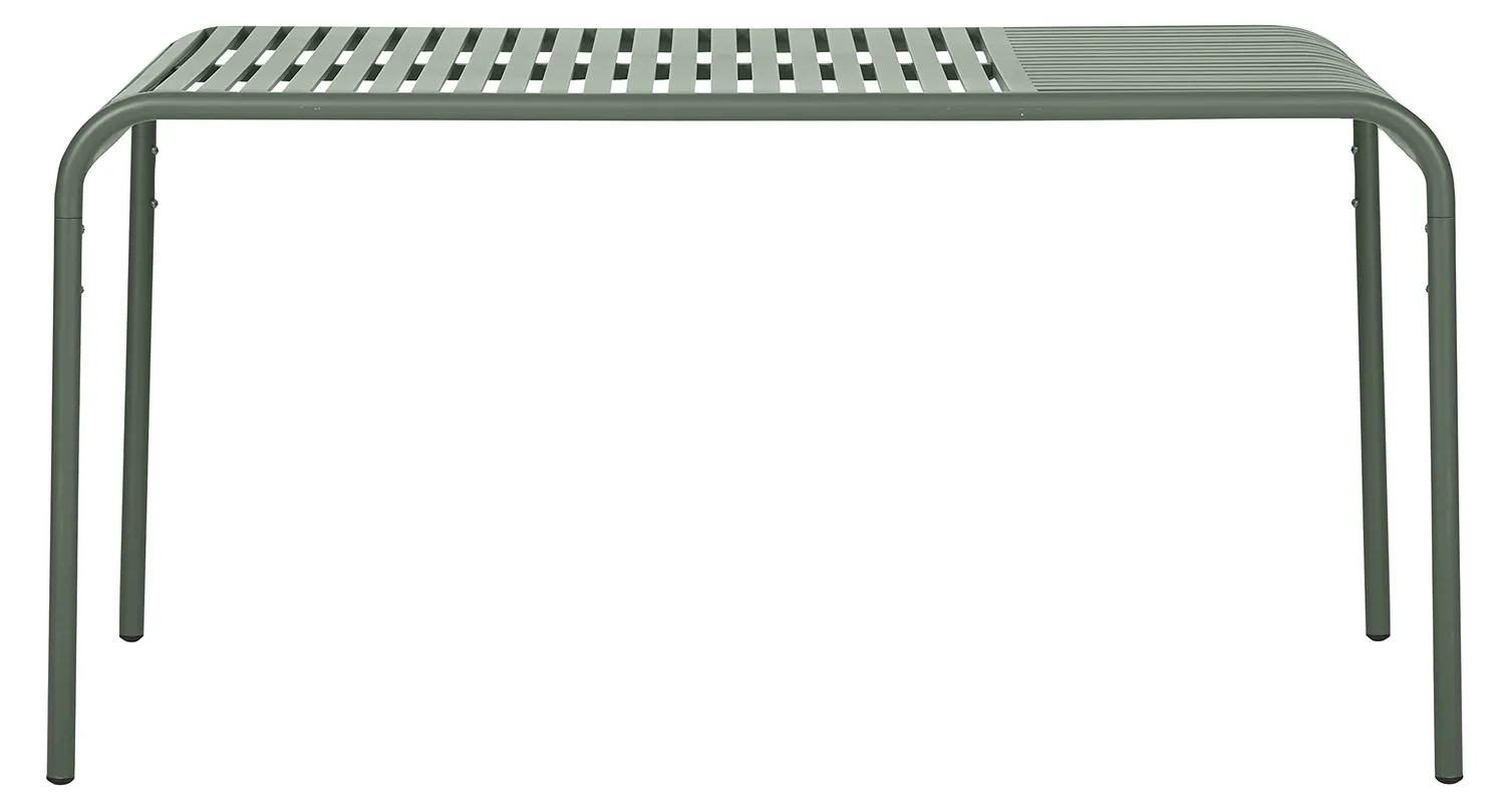 Envy Gartentisch 150 cm Set 6 Stühle dillgrün Alu