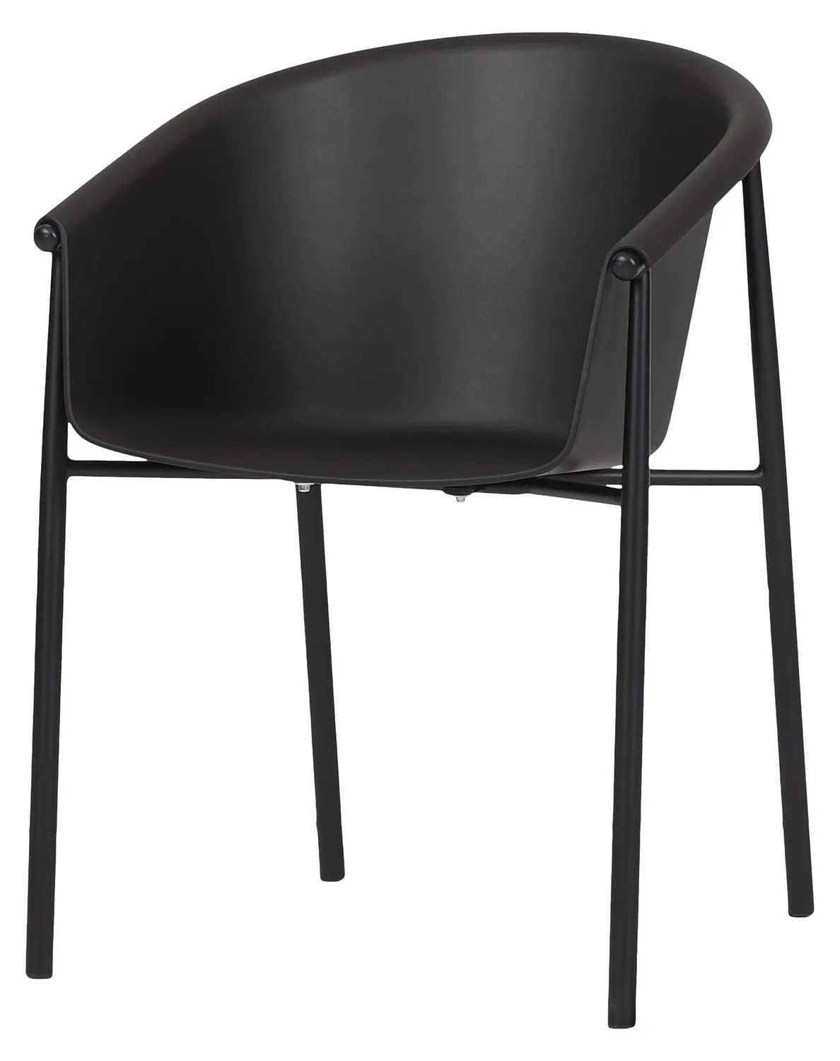 Envy Gartenmöbel-Set für 6 Personen Gartentisch 195 cm Polywood schwarz