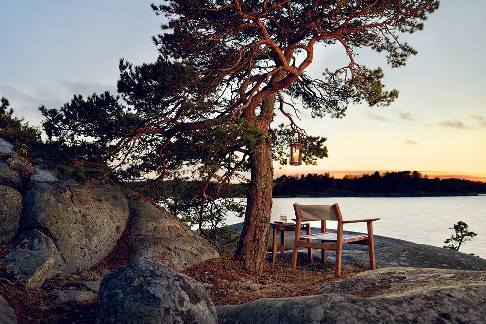 Skargaarden Djurö Lounge Tisch Klein Holz