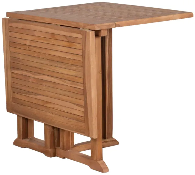 MR.DEKO Helston Klapptisch 120x80 cm Teakholz klappbar