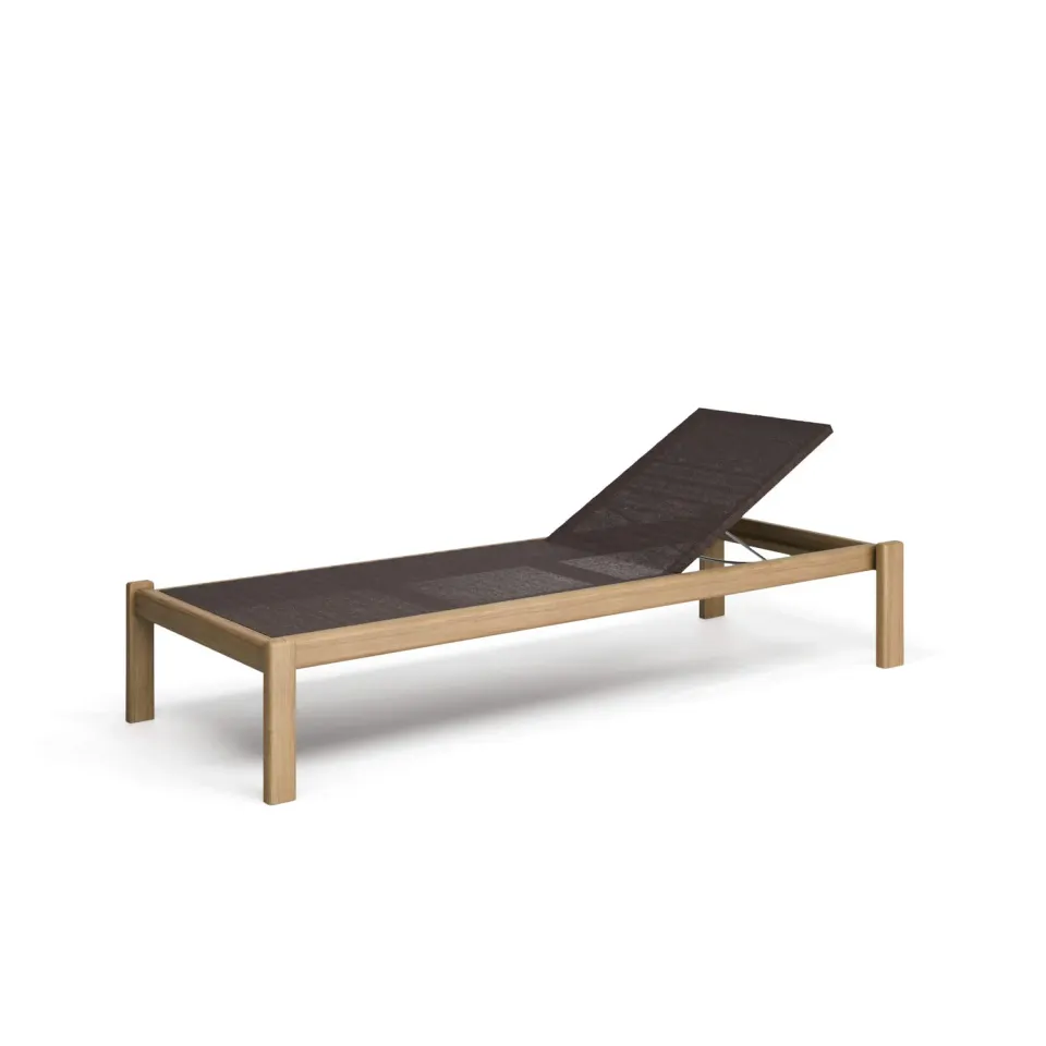 Emu Snooze Sonnenliege Teak stapelbar Rollen