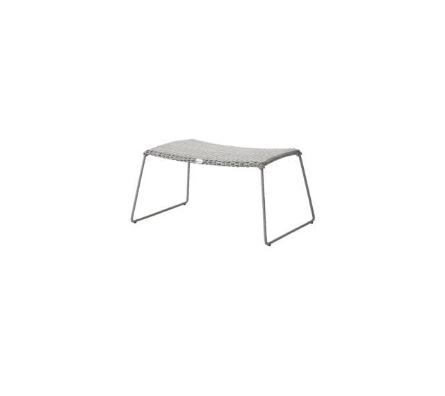 Cane-line Breeze Fußhocker Klein Rund Taupe Weave