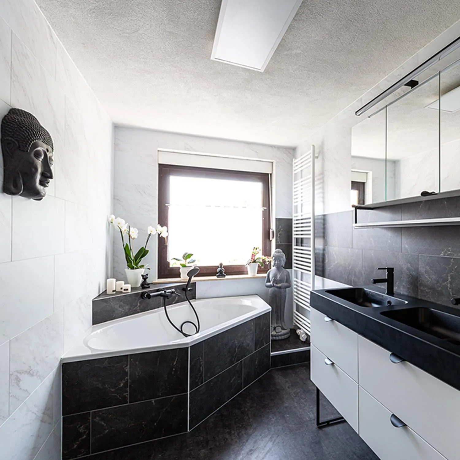 Grosfillex Gx Wall+ Marble Wandfliese White Marble