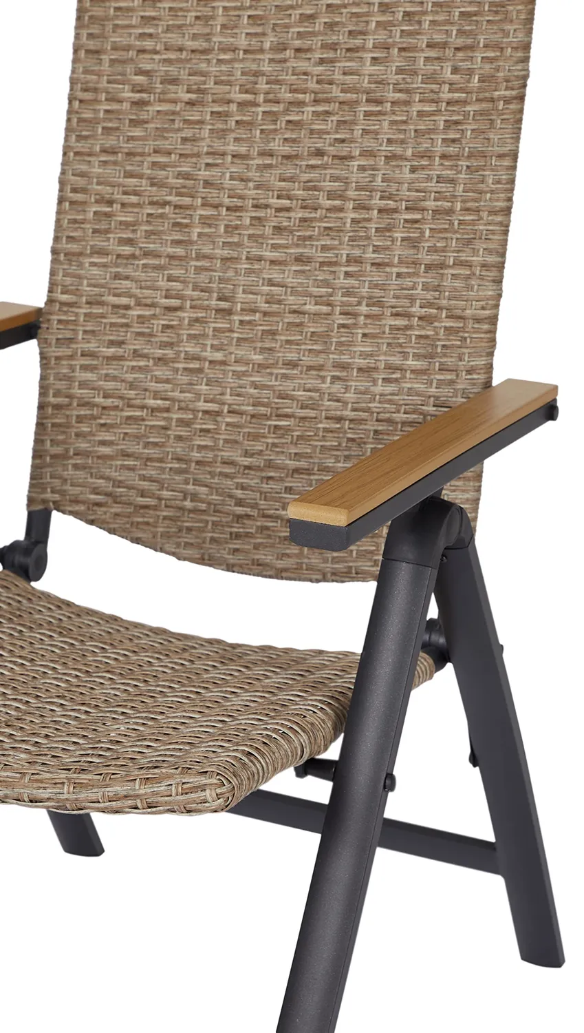 Envy Gartenmöbel-Set für 4 Personen Gartentisch Polyrattan Natur