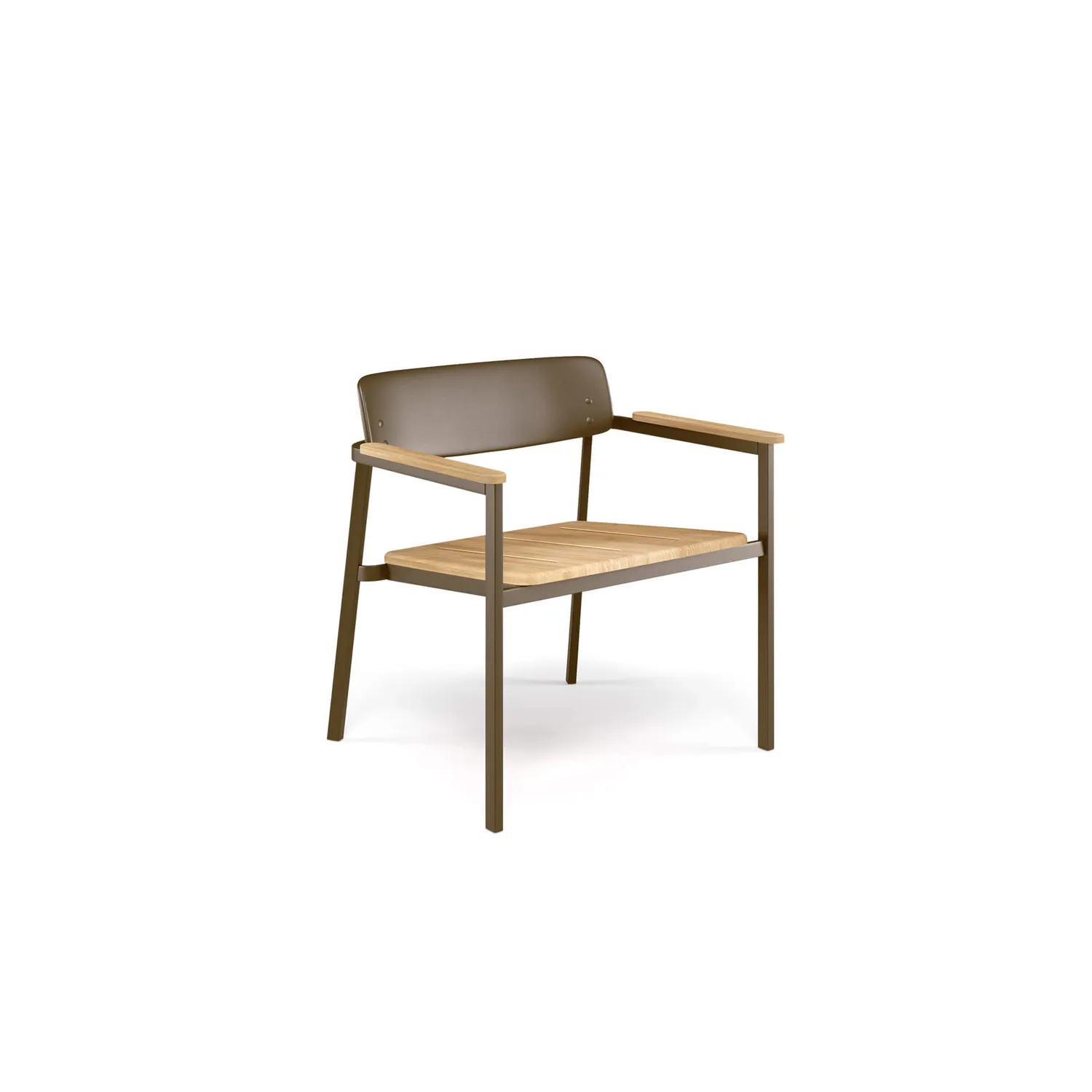 Emu Heaven Loungesessel Shine Aluminium mit Teakarmlehnen