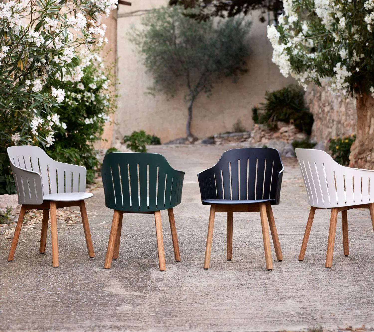Cane-line Choice Stuhl Sand Teak Gartenstuhl recycelt