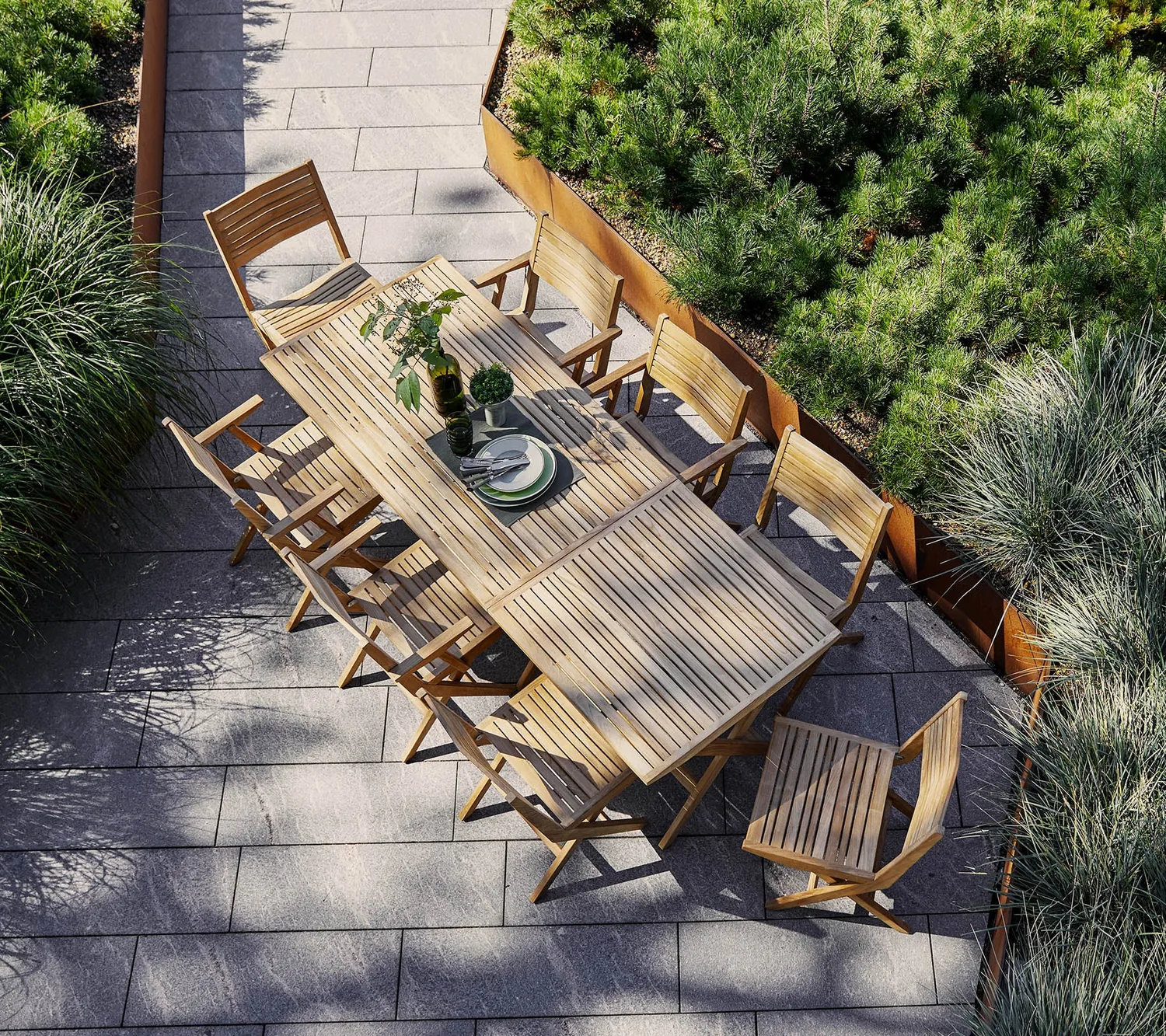 Cane-line Flip Klappstuhl Teak ohne Kissen