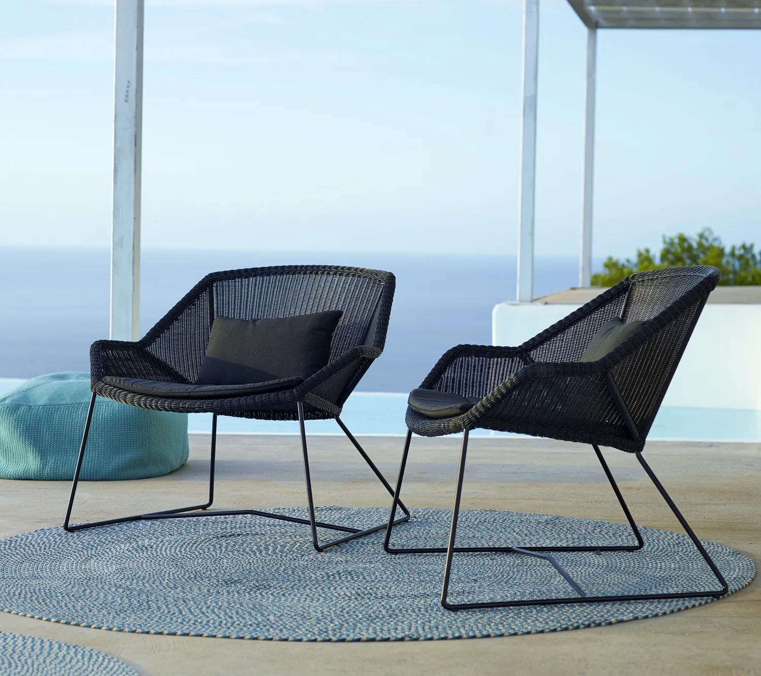 Cane-line Breeze Loungesessel Sand Weave Gartenstuhl