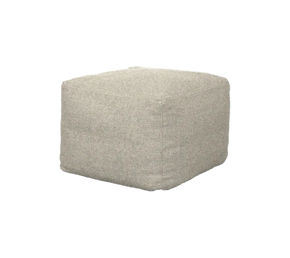 Cane-line Divine Fußhocker 60x60x35 Sand Handgehäkelt Outdoor